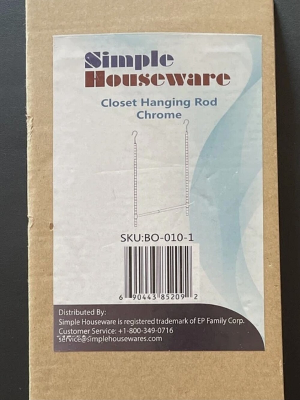 Simple Houseware Adjustable Closet Hanging Rod